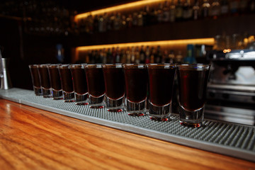 many shots of alcohol