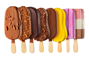Set of ice creams