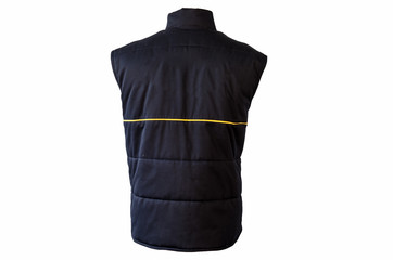 Blue working winter vest.