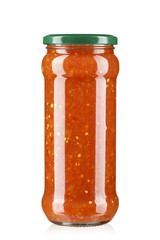 canned hot sauce in a jar