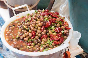 Olive at the market in Naples