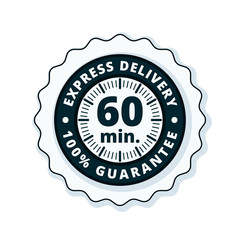60 minutes Express Delivery illustration