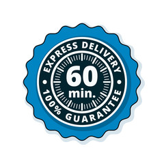 60 minutes Express Delivery illustration