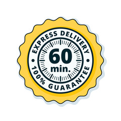 60 minutes Express Delivery illustration