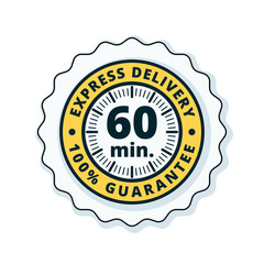 60 minutes Express Delivery illustration