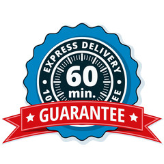 60 minutes Express Delivery illustration