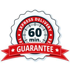 60 minutes Express Delivery illustration