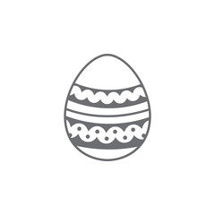 Easter egg icon. Simple element illustration. Easter egg symbol design template. Can be used for web and mobile