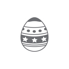 Easter egg icon. Simple element illustration. Easter egg symbol design template. Can be used for web and mobile