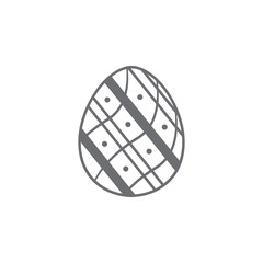 Easter egg icon. Simple element illustration. Easter egg symbol design template. Can be used for web and mobile