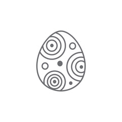 Easter egg icon. Simple element illustration. Easter egg symbol design template. Can be used for web and mobile