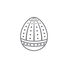 Easter egg icon. Simple element illustration. Easter egg symbol design template. Can be used for web and mobile