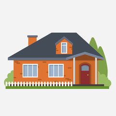exterior house isolated icon vector illustration design