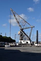 Fototapeta na wymiar Heavy Duty Crane on the waterfront