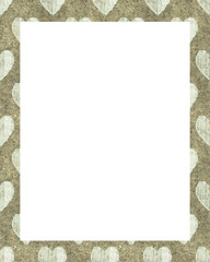 White Frame with Decorated Borders