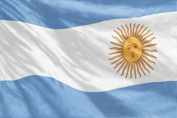 Argentina flag close-up