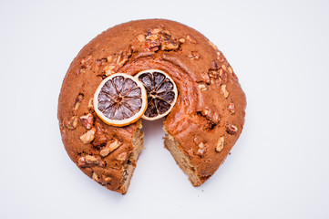 bizcochon de nueces y limon