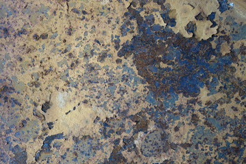 Peeling paint rusting metal rough texture