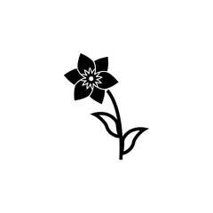 Flower icon. Simple element illustration. Flower symbol design template. Can be used for web and mobile