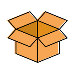 box carton isolated icon vector illustration design