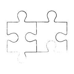 puzzle game pieces icon vector illustration design