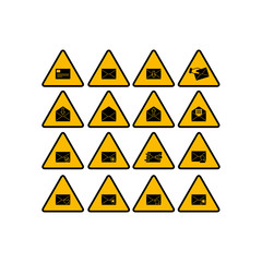 Mail icon. Flat vector icon set