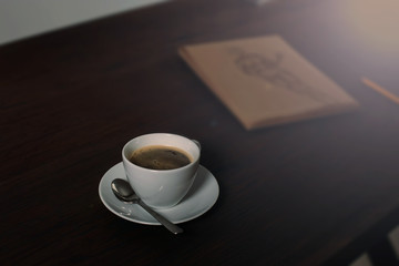 coffee pause in the workplace. designer .