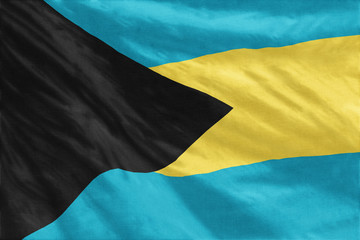 Bahamas flag close-up