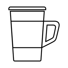 delicious coffee drink in plastic container