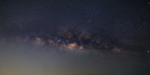 Milky way and many stars on night sky