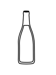 wine bottle isolated icon