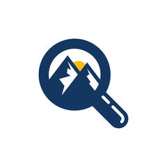 Mountain Find Logo Icon Design © putracetol