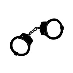 Handcuffs illustration. Vector