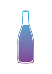 wine bottle isolated icon