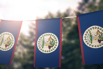 Belize flag pennants
