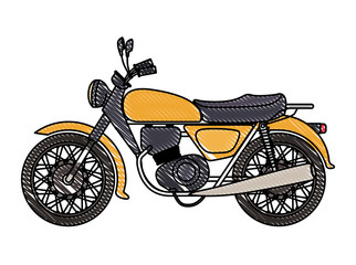 Obraz premium retro motorcycle classic icon