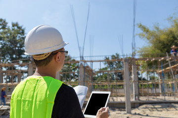 Monitoring construction area.