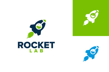 Rocket Lab Logo Template Design Vector, Emblem, Design Concept, Creative Symbol, Icon