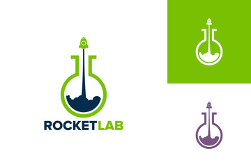 Rocket Lab Logo Template Design Vector, Emblem, Design Concept, Creative Symbol, Icon