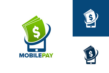 Mobile Pay Logo Template Design Vector, Emblem, Design Concept, Creative Symbol, Icon