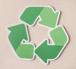 Obraz premium Reduce reuse recycle symbol icon