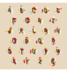 isometric english alphabet icons. vector flat design illustration set  © MINIWIDE