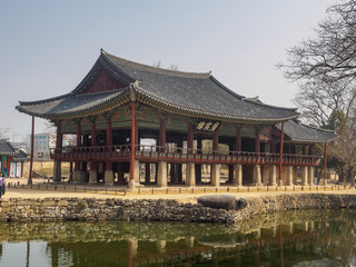 Fototapeta premium Scenery of Gwanghalluwon Garden in spring