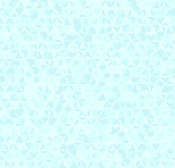 Cyan triangle pattern. Seamless vector