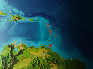 Orbit view of Caribbean