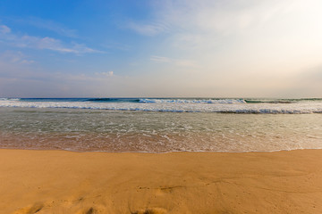 Landscape of beach and sea