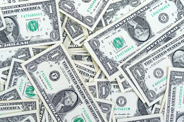 background of one dollar bills