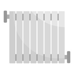 Central heater icon. Flat illustration of central heater vector icon for web