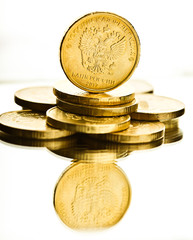 The Russian rouble coins