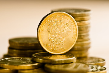 The Russian rouble coins